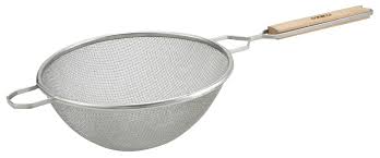 SS Double Mesh Strainer - 10 1/4" dia. - Click Image to Close